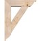 Ekena Millwork Traditional Traditional Smooth Bracket w/ Offset Brace, Douglas Fir, 7 1/2"W x 28"D x 36"H BKT0806X28X36TRA01SDF - alternate 4